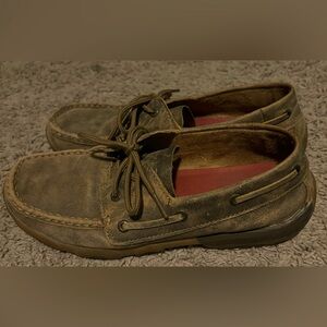 Women’s Twisted X Boat Shoe Driving Mocs. Size 8.5